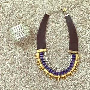 Stella & Dot bundle - necklace and plait cuff